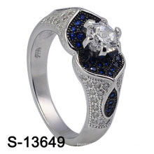 Мода ювелирные изделия стерлингового серебра 925 женщин кольцо с синим CZ (с-13649)